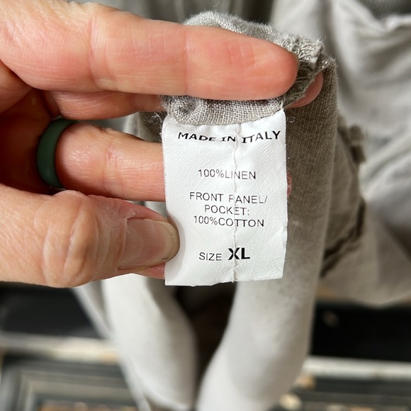 Contessa Teresa Natural Linen Midi to Maxi Dress XL Boho Lagenlook style. - Picture 8 of 9